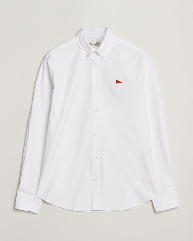 Forét Flag Regular Fit Oxford Shirt White – White