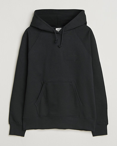Nudie Jeans Gunde Logo Hoodie Black – Black