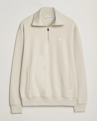 J.Lindeberg Callan Jersey Half Zip Moonbeam – Beige