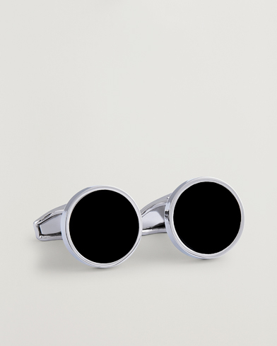 Amanda Christensen Classic Cufflink Silver/Black – Silver