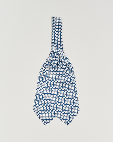 Amanda Christensen Silk Twill Medallion Ascot White – White