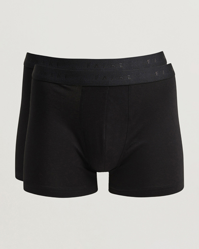 Men | Falke | Falke 2-Pack Cotton Boxer Briefs Black