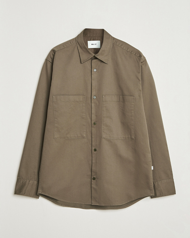 NN07 Freddy Tencel Workwear Shirt Mable Husk – Green