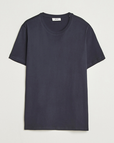 NN07 Percy Crew Neck T-Shirt Deep Navy – Blue