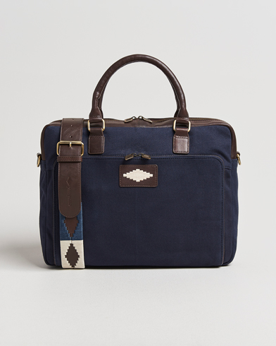 Pampeano Mensajero Canvas Briefcase Navy – Blue