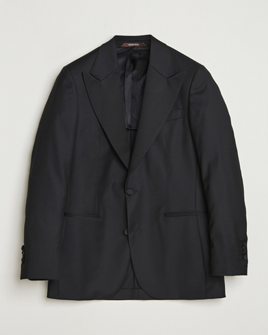 Morris Loro Piana Tuxedo Jacket Black – Black