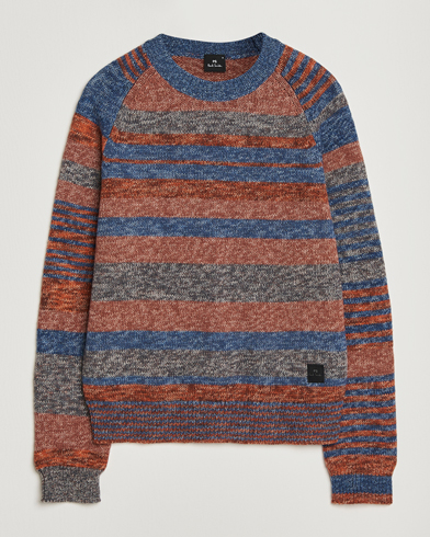 PS Paul Smith Wool Knitted Striped Sweater Red Multi – Multi-colour