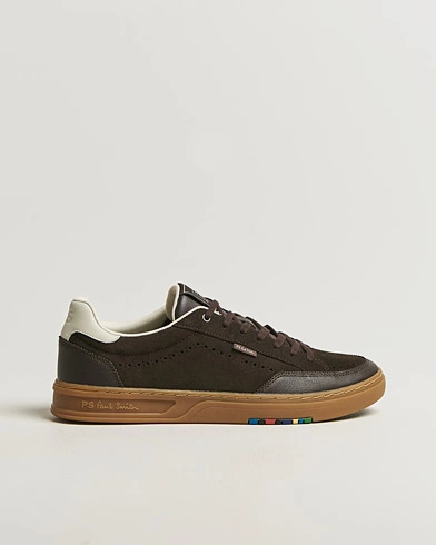 PS Paul Smith Hillstar Suede/Leather Sneaker Dark Brown – Brown