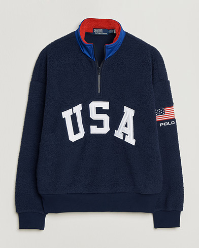 Polo Ralph Lauren Polar Half Zip USA Fleece Refined Navy – Blue