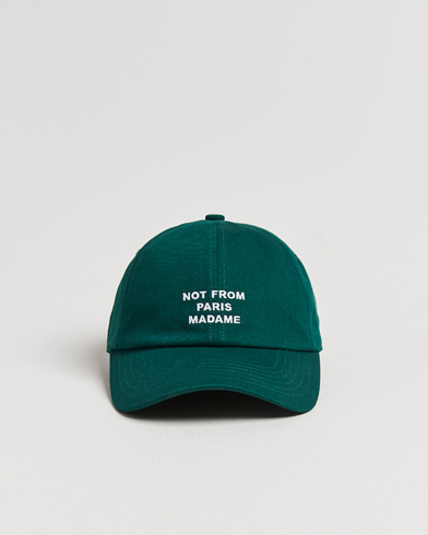 Drôle de Monsieur Slogan Baseball Cap Dark Green – Green