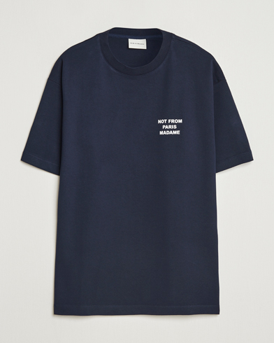 Zimmerli of Switzerland Sea Island Cotton Crew Neck T-shirt Navy