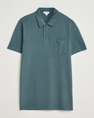 Sunspel Riviera Polo Shirt Dark Petrol – Green
