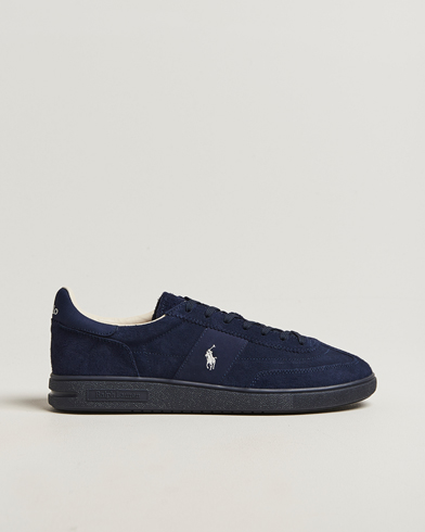Polo Ralph Lauren Bedford Suede Sneaker Tonal Navy – Blue