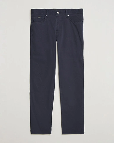 BOSS BLACK Re.Maine Cotton 5-Pocket Pants Dark Blue – Blue