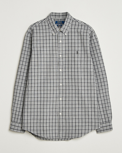Polo Ralph Lauren Custom Fit Checked Shirt Grey Heather Multi – Grey