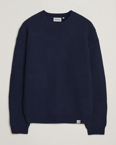 Carhartt WIP Bishop Knitted Sweater Dark Navy – Blue