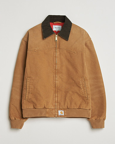 Carhartt WIP OG Santa Fee Jacket Hamilton Brown Grind Washed – Brown