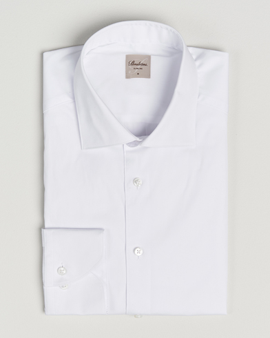 Stenströms Slimline Cotton Stretch Shirt White – White