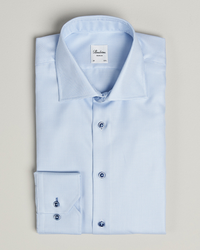 Stenströms Regular Fit Contrast Shirt Light Blue – Blue