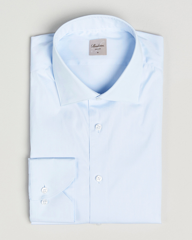Stenströms Regular Fit Cotton Stretch Shirt Light Blue – Blue