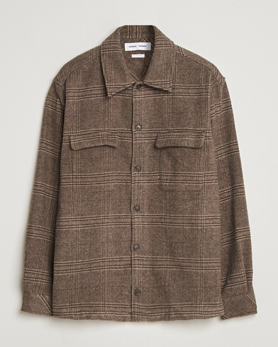 Samsøe Samsøe Castor Checked Overshirt Black Coffee – Brown