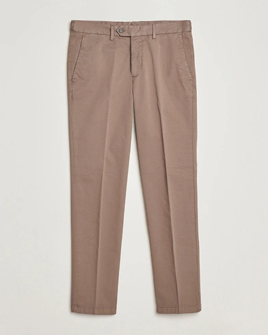 Men | Oscar Jacobson | Oscar Jacobson Danwick Cotton Trousers Light Brown