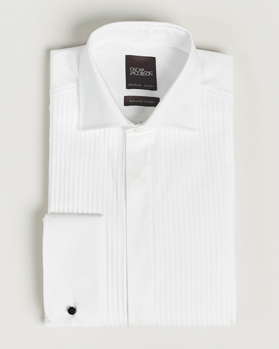 Oscar Jacobson Reg Fit Cut Away Tuxedo Double Cuff White – White
