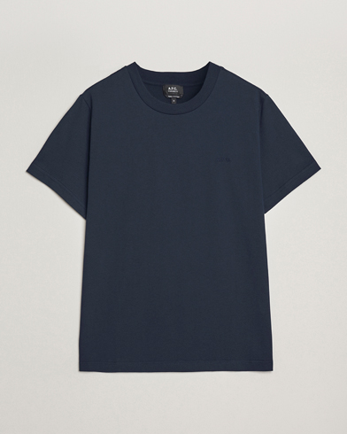 Zimmerli of Switzerland Sea Island Cotton Crew Neck T-shirt Navy