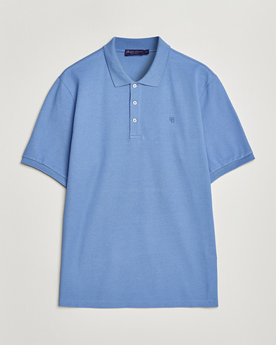 Ralph Lauren Purple Label Mercerized Cotton Polo Light Blue – Blue