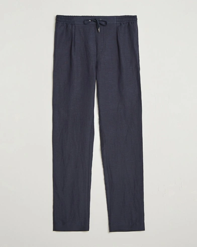 Ralph Lauren Purple Label Dorset Drawstring Trousers Chairman Navy – Blue
