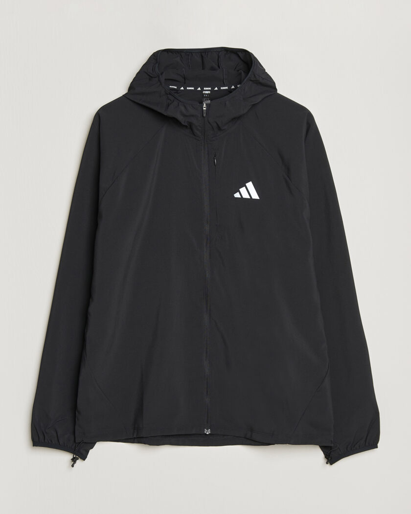 adidas Performance Running Hooded Jacket Black – Black