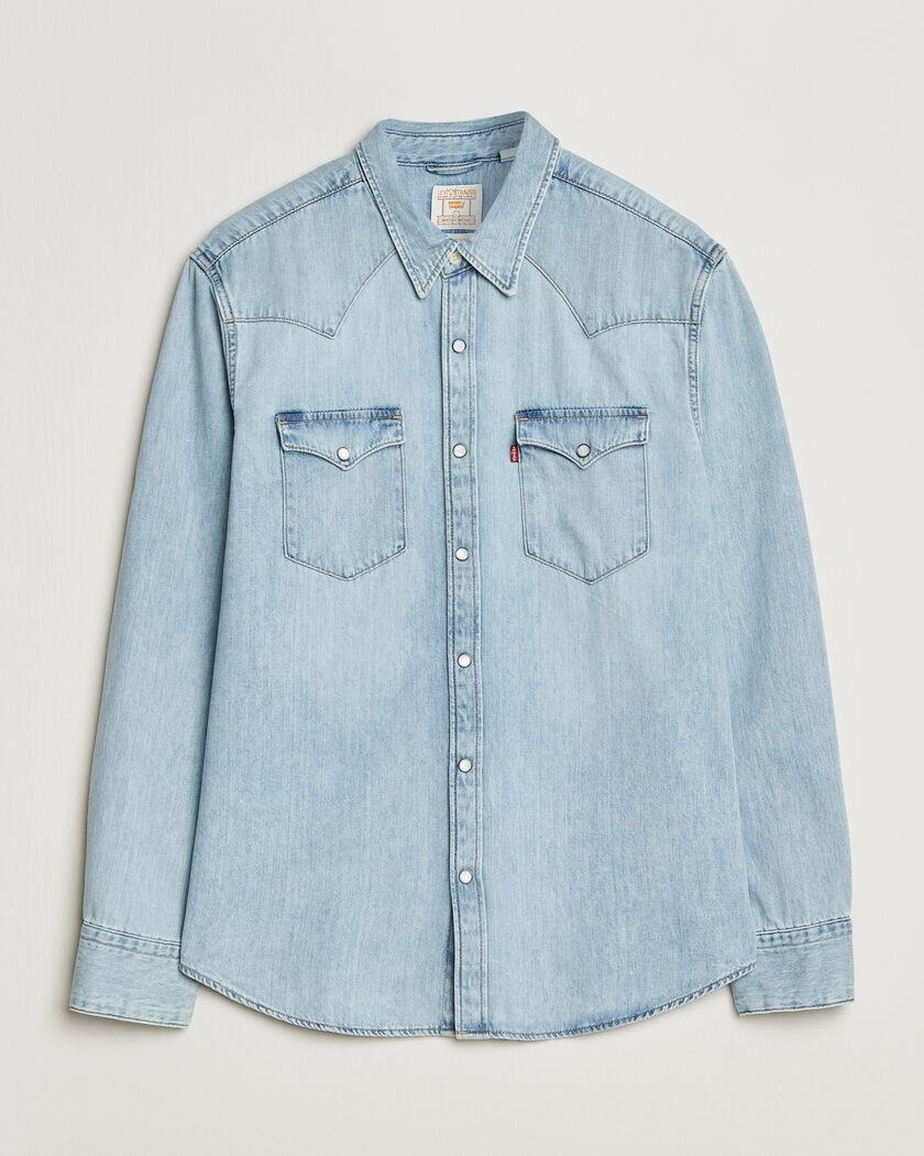Levi's Barstow Western Standard Shirt Worn In Blue – Blue