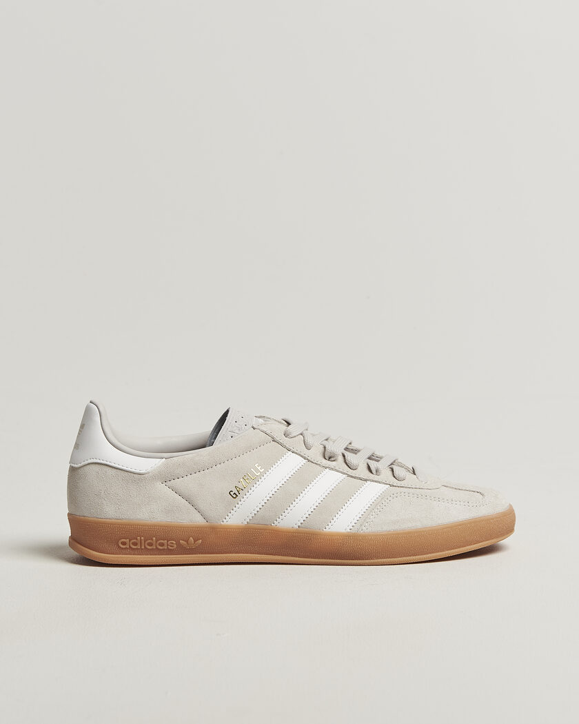 adidas Originals Gazelle Indoor Sneaker Light Grey/White – Grey