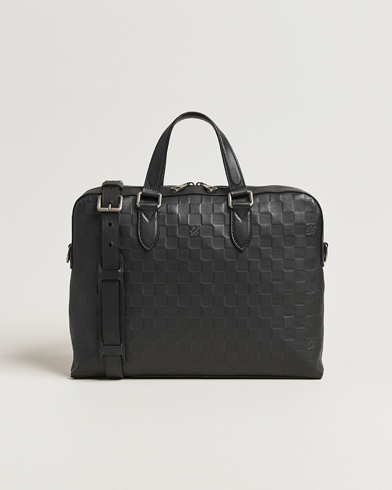 Louis Vuitton Pre-Owned Porte Documents Studio Damier Infini – Black