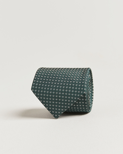 Brioni Microstructure Silk Tie Green – Green