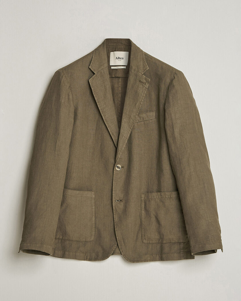 Altea Linen Blazer Military – Green