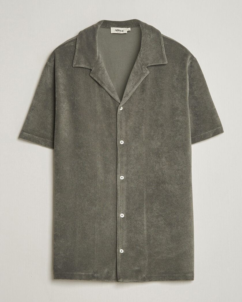  Altea Terry Bowling Shirt Olive – Green