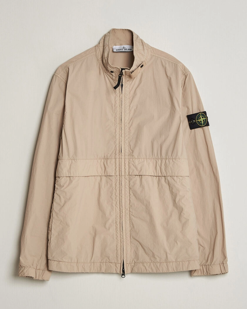 Stone Island Nylon Smerigliato-TC Stand Collar Jacket Desert – Beige