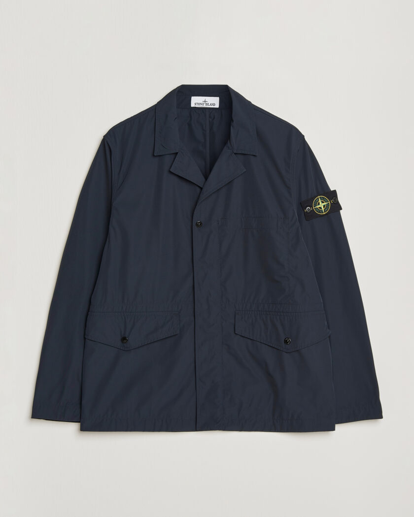 Stone Island Micro Twill Blazer Jacket Navy – Blue