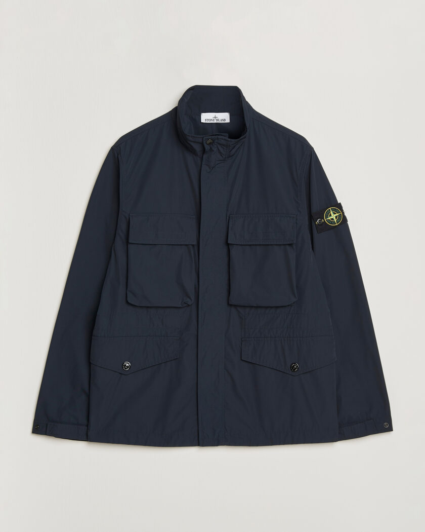 Stone Island Micro Twill Field Jacket Navy – Blue