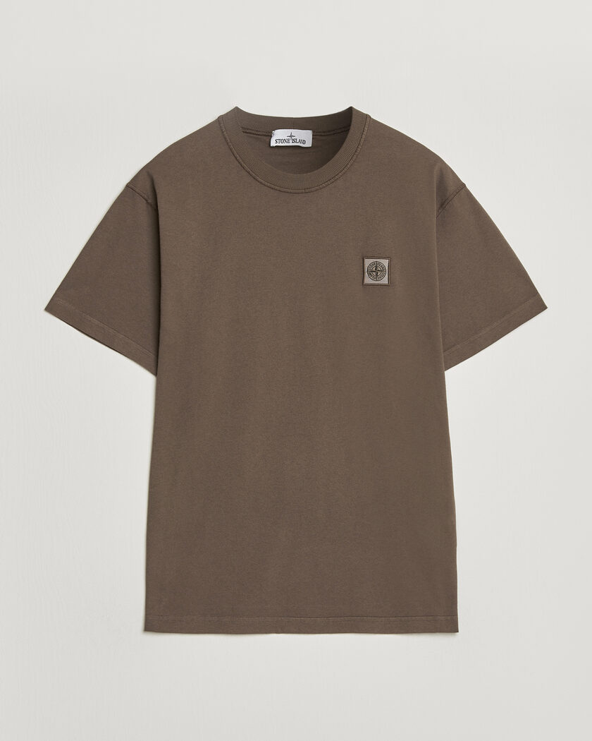 Stone Island Organic Cotton Fissato Effect T-Shirt Umber – Brown
