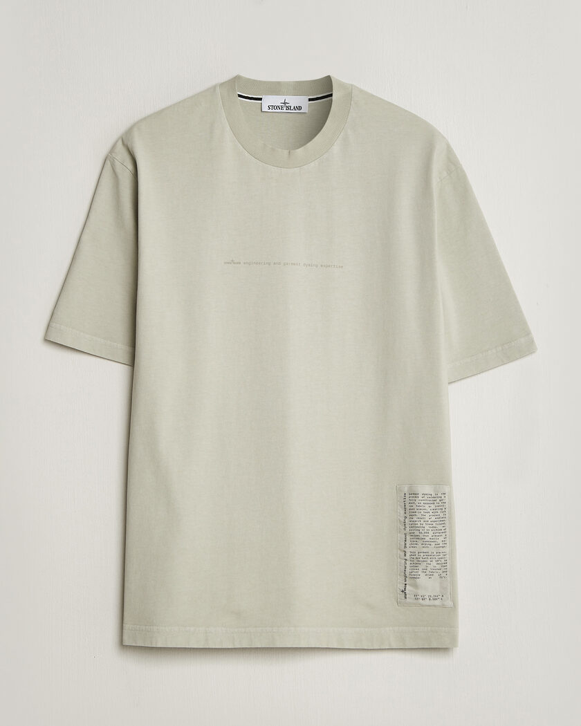 Stone Island Combed Cotton Jersey Printed T-Shirt Pearl Grey – Grey