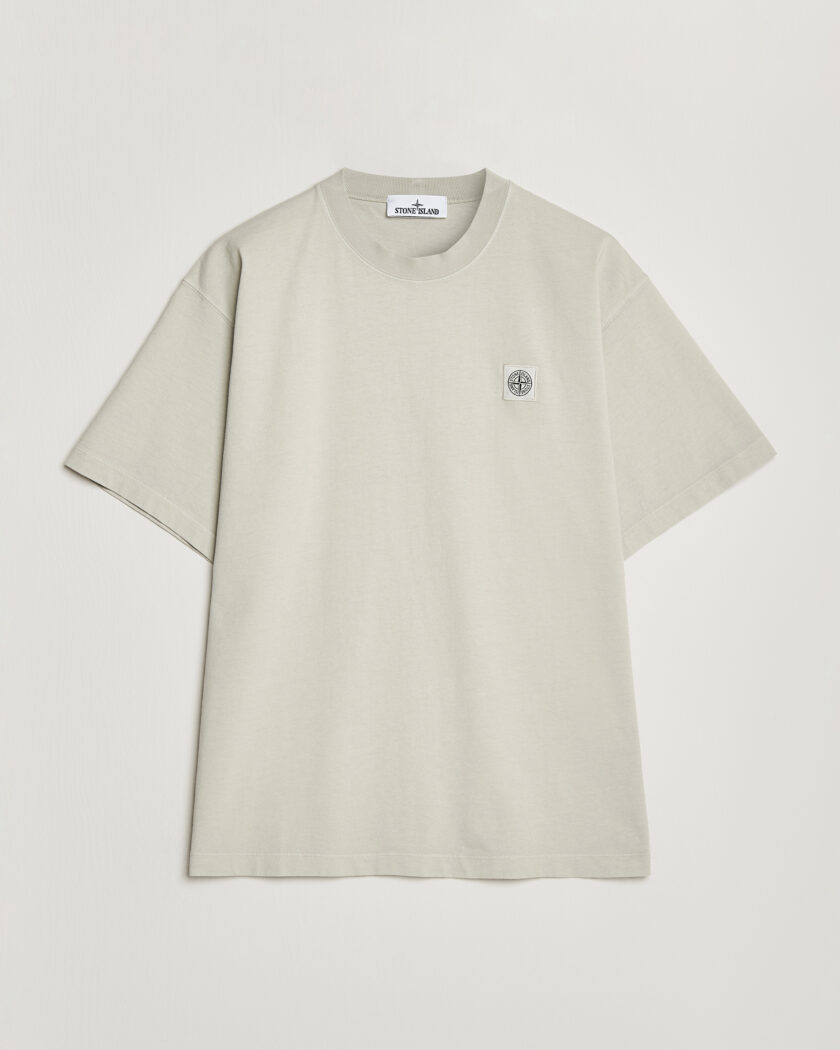 Stone Island Combed Organic Cotton T-Shirt Pearl Grey – Grey