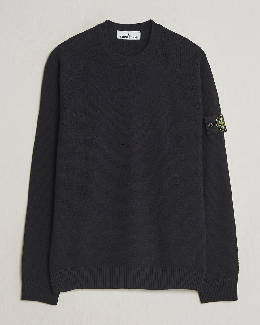 Stone Island Raw Hand Organic Cotton Crewneck Navy – Blue