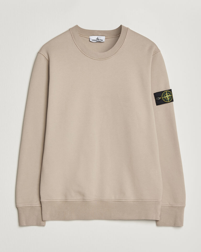 Stone Island Garment Dyed Fleece Sweatshirt Melange Grey at