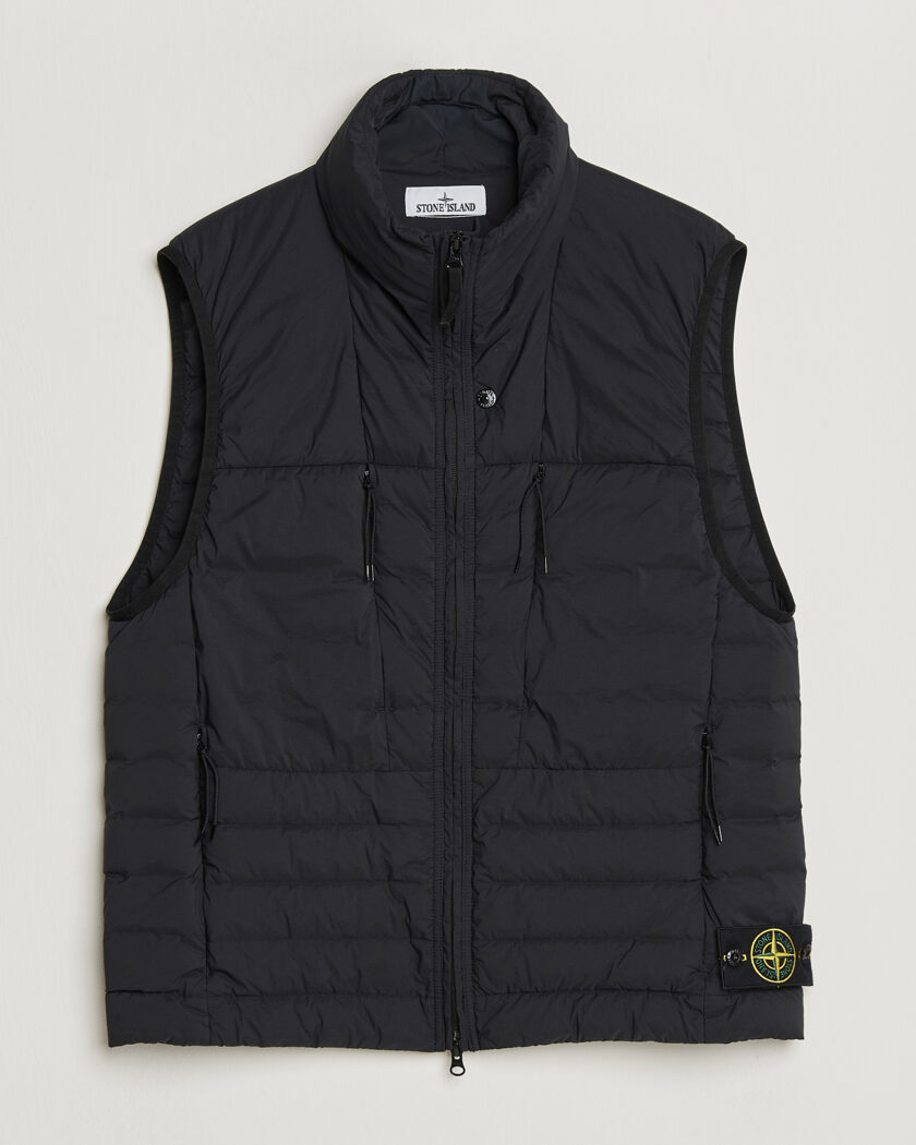 Stone Island Nylon Down Vest Black – Black