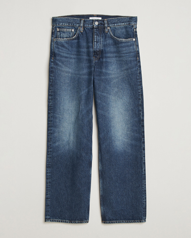 Sunflower Loose Jeans Dark Blue Worn – Blue