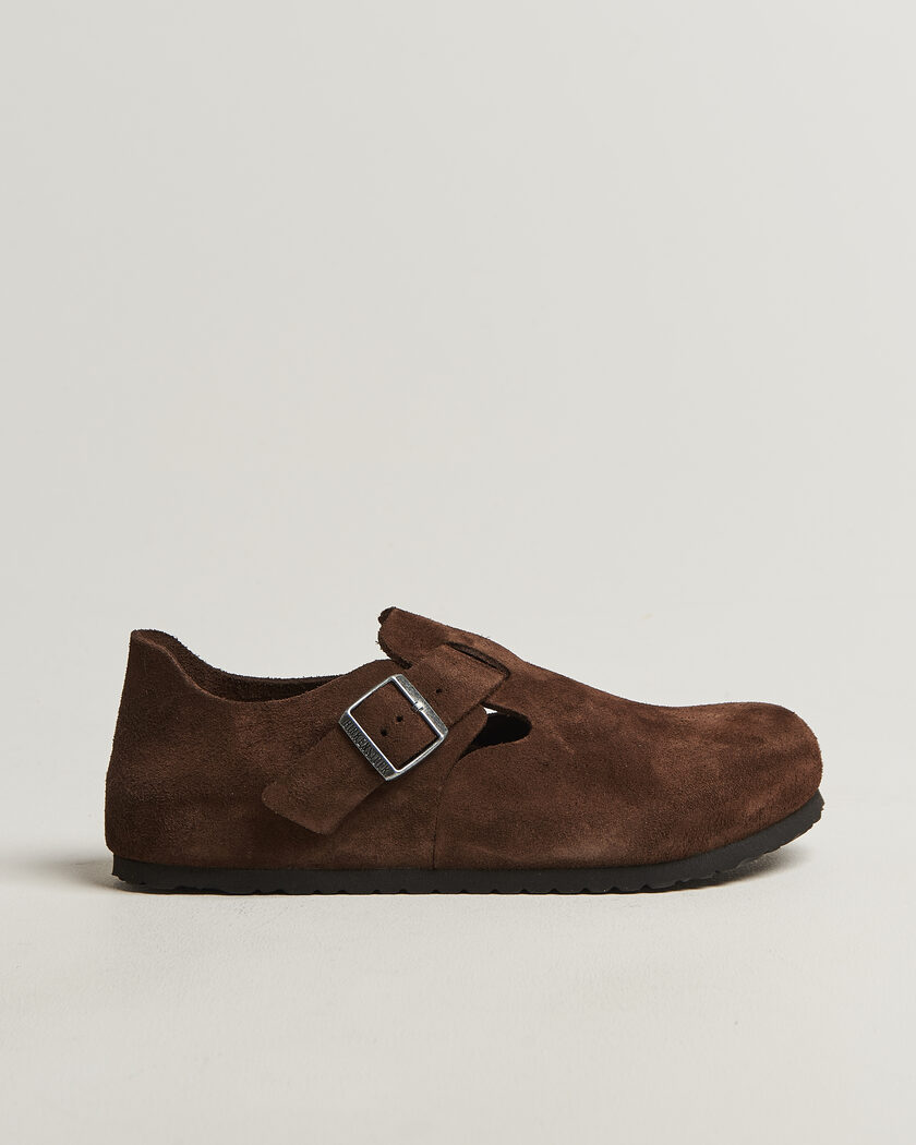 BIRKENSTOCK Tokio Classic Footbed Black Suede at CareOfCarl.com