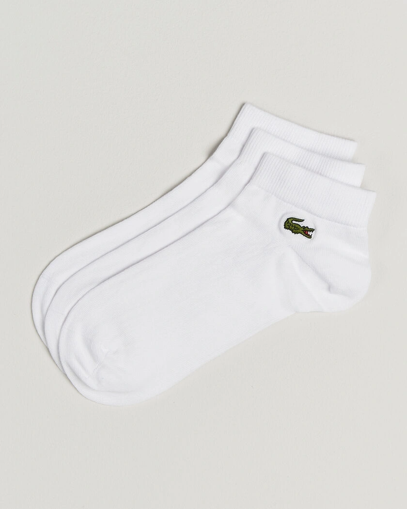 Lacoste 3-Pack Short Sport Socks White – White