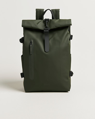 RAINS Rolltop Large Rucksack Green – Green